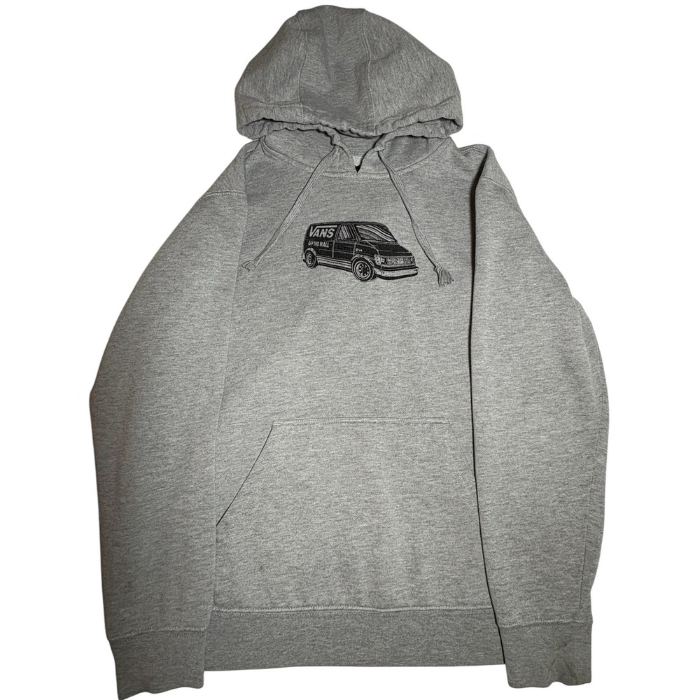 Vans Bus Hoodie Mens Small Gray